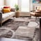 World Rug Gallery Contemporary Abstract Circle Design Soft Area Rug 3'3'' x 5' Brown 307BROWN3X5 - alternate 1